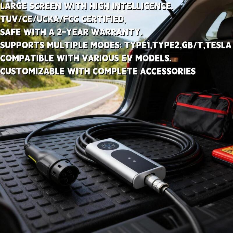 Portable EV Car Charger offering and competitive pricing with full global certifications and 24 month for peace of mind